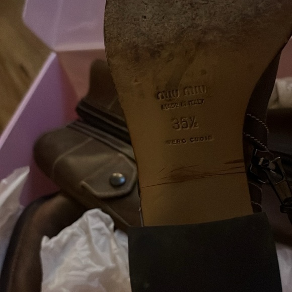 SOLD Vintage rare Moto Miu Miu Moto Boots!!! - Picture 8 of 8